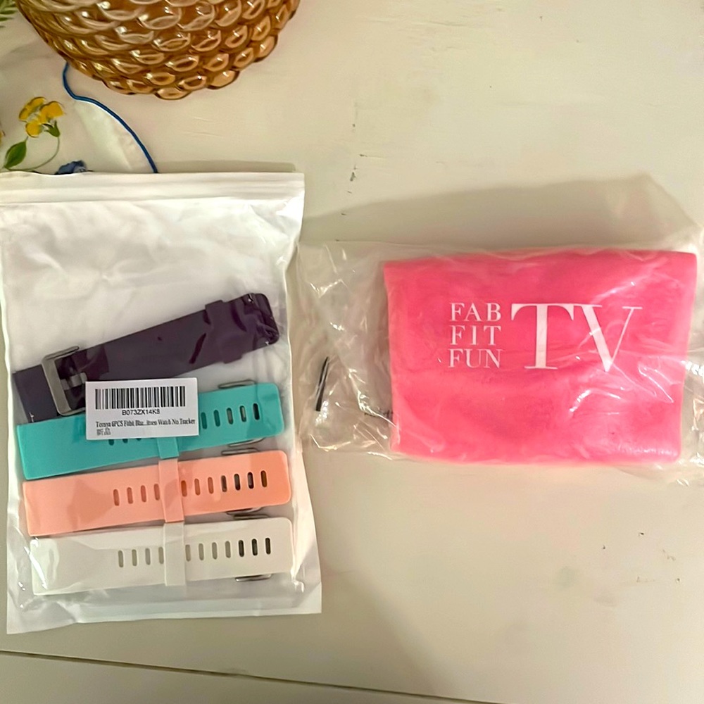 Fitbit Watch Bands & FFF Exercise Ball